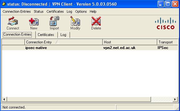 Настройка cisco vpn client windows 7